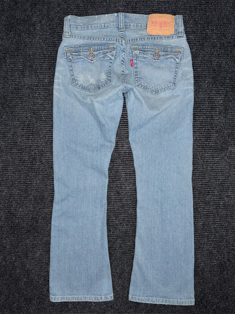 Levi's 504 Twisted Leg Flared Slouch Jeans Size 9 31x30 Low Rise Y2K Vintage